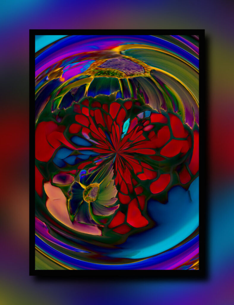 abstract flower image